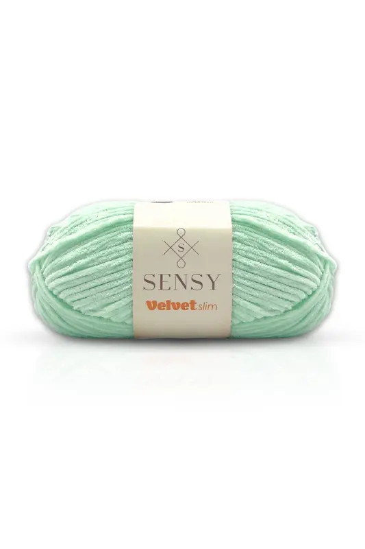 Velvet Slim El Örgü Ipi Battaniye Ipi Kazak Ipi Bebek Battaniye Ipi Kadife Ip Amigurumi Ip Mint - Mint - 1