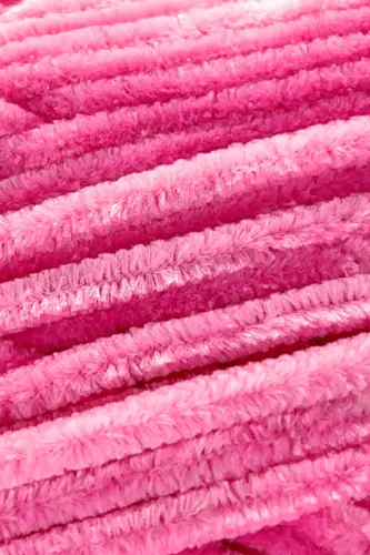 Velvet Slim El Örgü Ipi Battaniye Ipi Kazak Ipi Bebek Battaniye Ipi Kadife Ip Amigurumi Ip Pembe - Pembe - SENSY (1)