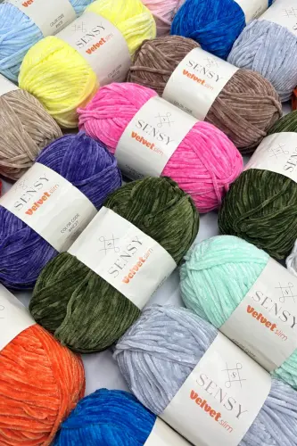 Velvet Slim El Örgü Ipi Battaniye Ipi Kazak Ipi Bebek Battaniye Ipi Kadife Ip Amigurumi Ip Ekru-Ekru - 6