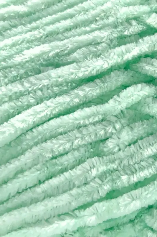 Velvet Slim El Örgü Ipi Battaniye Ipi Kazak Ipi Bebek Battaniye Ipi Kadife Ip Amigurumi Ip Mint-Mint - 3
