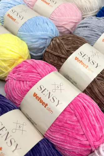 Velvet Slim El Örgü Ipi Kazak Ipi Bebek Battaniye Ipi Kadife Ip Amigurumi Ip Bebe Mavisi-Bebe Mavisi - 3
