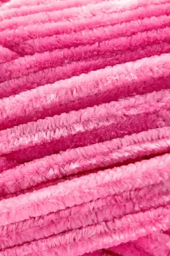 Velvet Slim Hand Knitting Yarn Blanket Yarn Sweater Yarn Baby Blanket Yarn Velvet Yarn Amigurumi Yarn Pink-Pink - SENSY (1)