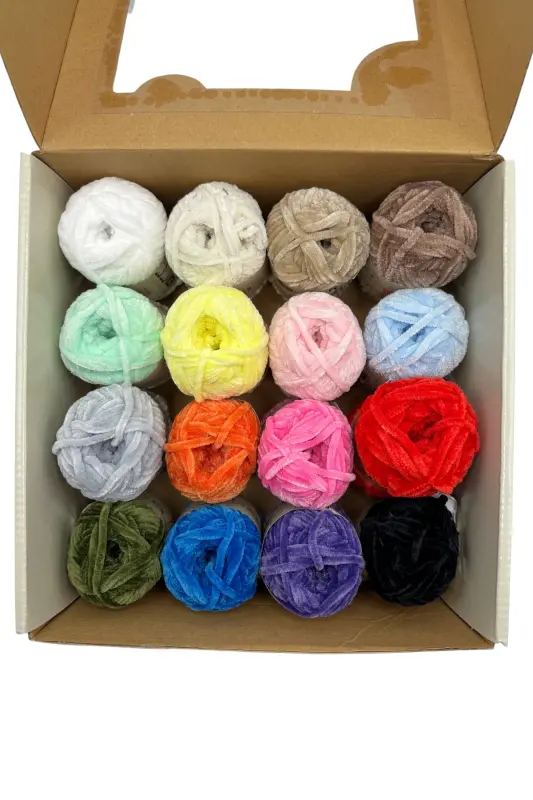 Velvet Slim Mini Box Braid Yarn Velvet Yarn Amigur - 3