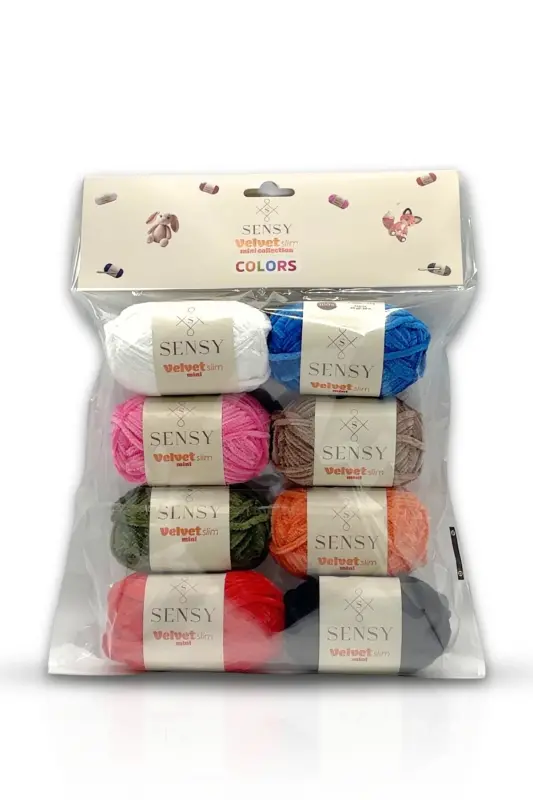 Velvet Slim Mini Paket Örgü İpi Kadife İp Amigurumi - 2