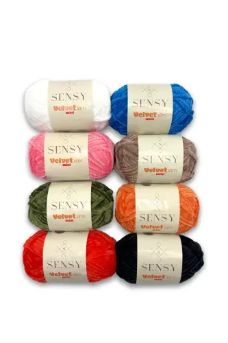 Velvet Slim Mini Paket Örgü İpi Kadife İp Amigurumi - 3