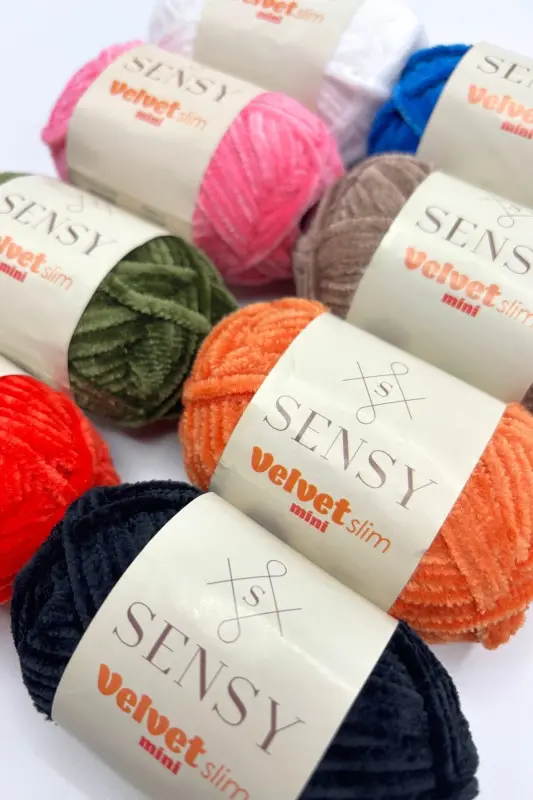 Velvet Slim Mini Paket Örgü İpi Kadife İp Amigurumi - 4