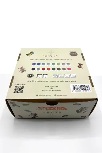Velvet Slim Mini Quti O'rg'u Ipligi Kadife Ip Amigur - 1
