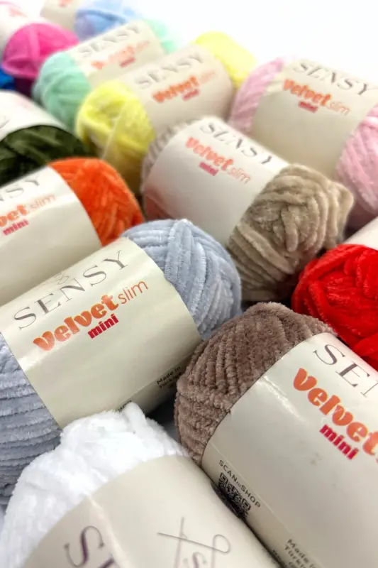 Velvet Slim Mini Quti O'rg'u Ipligi Kadife Ip Amigur - 5