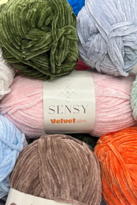 Velvet Slim Qo'lda To'qilgan Ip Amigurumi Ipi Kardigan, Jilet - 2