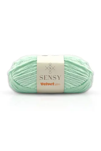 Velvet Slim Ручная Вяжущая Нить Нить Для Одеяла Нить Для Свитера Нить Для Детского Одеяла Бархатная Нить Пряжа Амигуруми Мята - Мята - 1