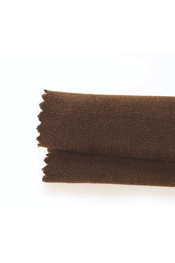 Velvet Texture Extrafor Pleated Chocolate Brown High Quality Blackout Curtain Single Panel - 8