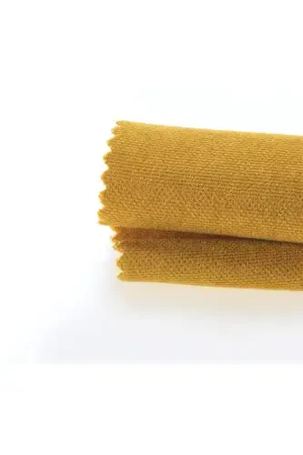 Velvet Textured Extrafor Pleated Honeycomb Yellow High Quality Curtain Single Panel-Honeycomb Yellow - DEMOR HOME (1)
