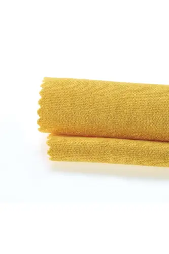 Velvet Textured Extrafor Pleated Persian Lily Yellow High Quality Curtain Single Panel-Persian Lily Yellow - 2