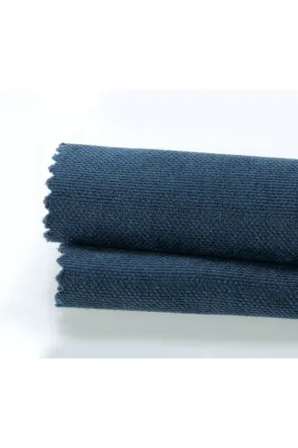 Velvet Textured Extrafor Pleated Pigeon Blue High Quality Curtain Panel Single-Pigeon Blue - DEMOR HOME (1)