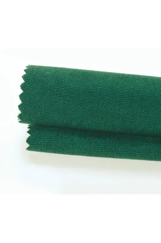 Velvet Textured Extrafor Pleated Pine Green High Quality Curtain Single Panel-Pine Green - 2