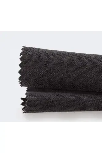 Velvet Textured Extrafor Pleated Smoked High Quality Curtain Panel Single-Smoked - DEMOR HOME (1)