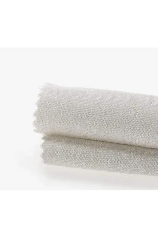 Velvet Textured Pleated Curtain Almond Paste Color High Quality Curtain Single Panel-Almond Paste Color - 2