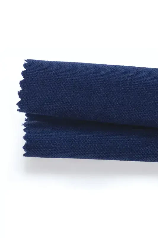 Velvet Textured Pleated Navy Blue High Quality Curtain Single Panel-Navy Blue - 2