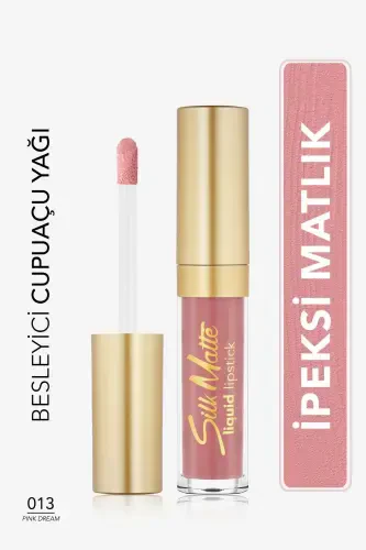 Velvet Touch Liquid Matte Lipstick Silk Matte Liquid Lipstick - 013 PINK DREAM - 8690604505401-013 PINK DREAM - 1