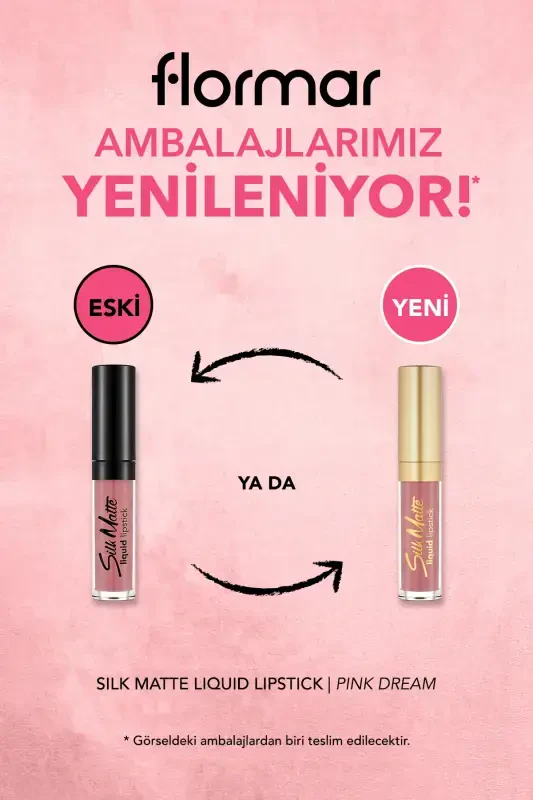 Velvet Touch Liquid Matte Lipstick Silk Matte Liquid Lipstick - 013 PINK DREAM - 8690604505401-013 PINK DREAM - 3