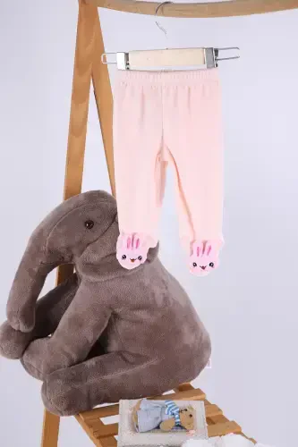 Velvet Toy Girl Boy Baby Kid Trousers Rabbit-Pink - 3