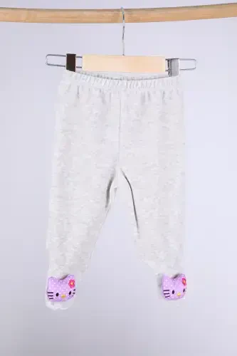 Velvet Toyed Baby Boy Girl Kid Trousers Hello Kitty-Smoked - BABYHOLA (1)