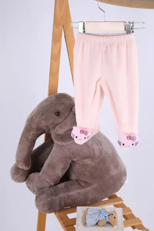 Velvet Toyed Girl Boy Baby Kid Trousers Hello Kitty-Pink - BABYHOLA