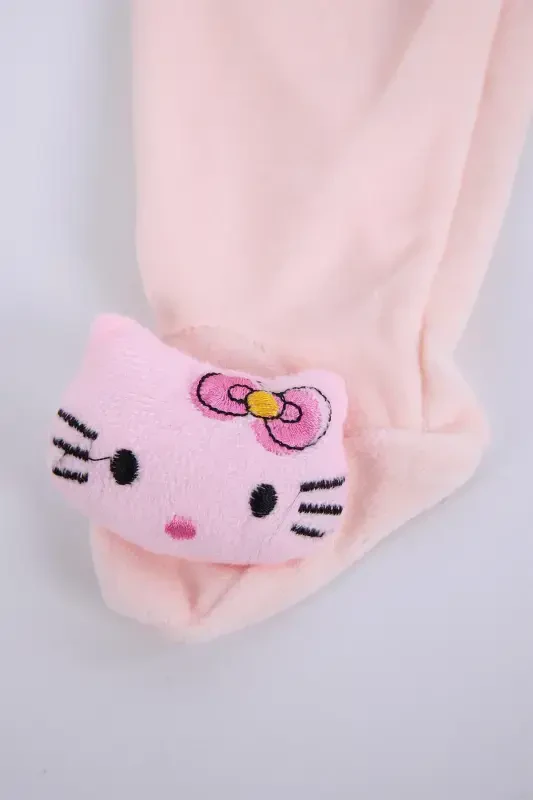 Velvet Toyed Girl Boy Baby Kid Trousers Hello Kitty-Pink - 2