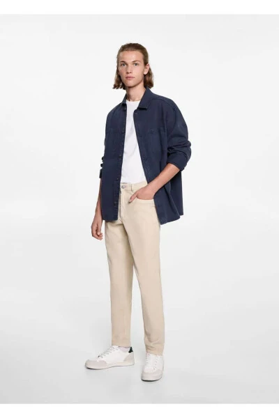 Вельветовые брюки по фигуре - MANGO TEEN (1)