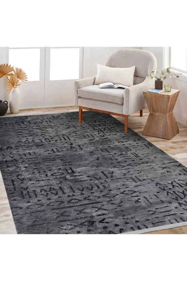 Vena Collection Natural Latex Jacquard Anti-Allergic Woven Custom Size Rug Runner - 1
