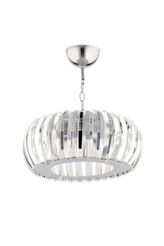 Venera Kumush 22 Sm T. o'rnatilgan Kristal Toshli Lyustral - 6
