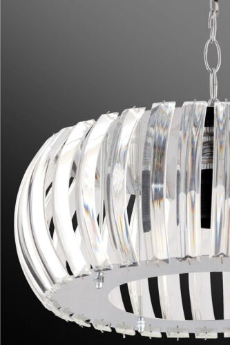 Venera Kumush 22 Sm T. o'rnatilgan Kristal Toshli Lyustral - 7