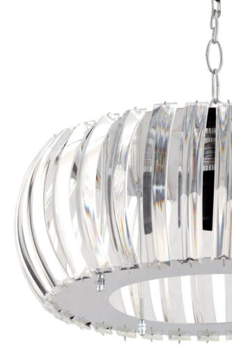 Venera Kumush 22 Sm T. o'rnatilgan Kristal Toshli Lyustral - 8