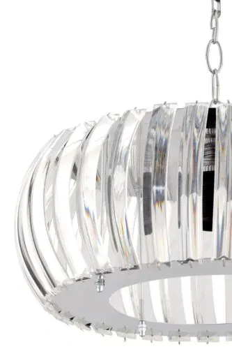 Venera Kumush 22 Sm T. o'rnatilgan Kristal Toshli Lyustral - 8