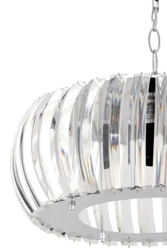 Venera Kumush 22 Sm T. o'rnatilgan Kristal Toshli Lyustral - 8