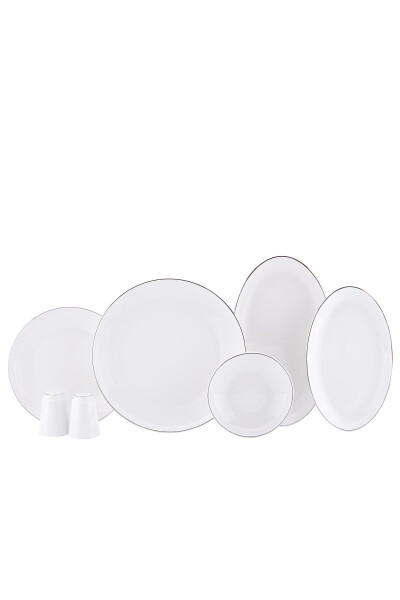 Veneta Collection 60-Piece Platinum Dinner Set - 5