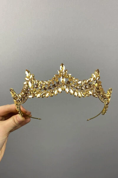 Venetian Stone Bridal Henna Crown - Modazone