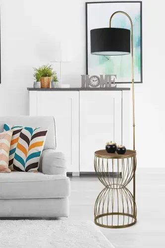 Venezia Choychiroq Eskitma Yong'oq Yog'och Qora Abajur-Eskitma - 1