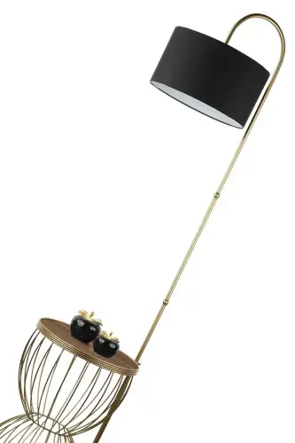 Venezia Choychiroq Eskitma Yong'oq Yog'och Qora Abajur-Eskitma - 4