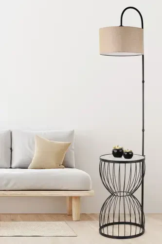 Veneziya Sehpa Lyumbeder Qora Marmar Yog'och Hasrat Shlyapa-Qora - 1