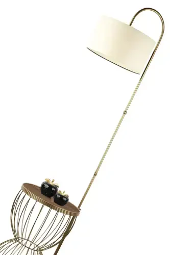 Veneziya Sehpa Lyustra Eskitma Yong'oq Yog'och Krem Shapka-Eskitma - 4