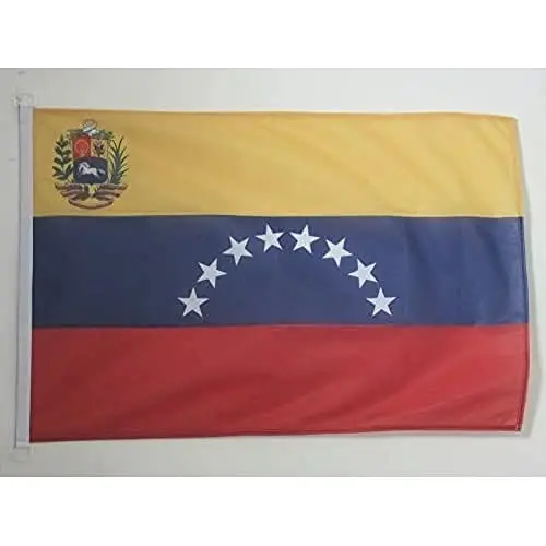 Venezuela NAUTICAL Flag 18'' x 12'' - Venezuelan flags 30 x 45 cm. - Banner 12x18 in for boat - AZ FLAG - AZ FLAG