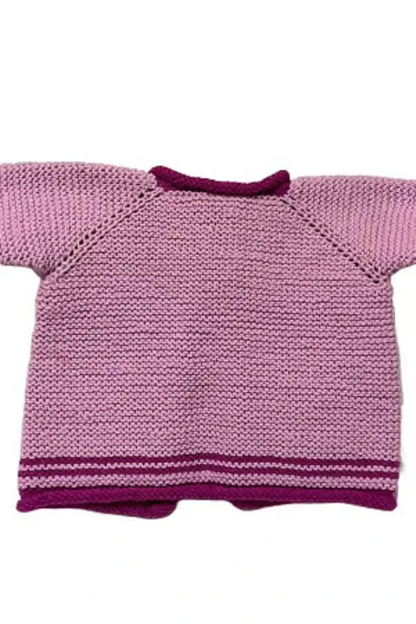 Venhar 7589 Hand-Knit Baby Cardigan - 2