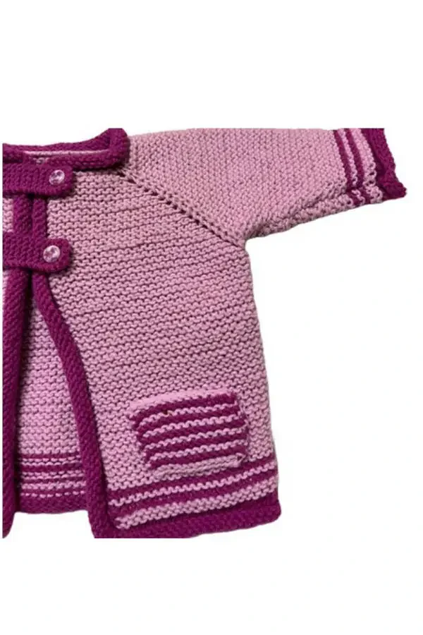Venhar 7589 Hand-Knit Baby Cardigan - 3