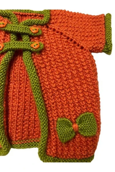 Venhar 7589 Hand-Knitted Baby Cardigan - 3