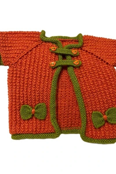 Venhar 7589 Hand-Knitted Baby Cardigan - 4