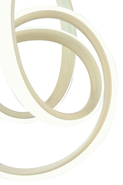 Venita Beyaz Modern Sarkıt Led Avize Beyaz Işık Salon Mutfak Oda Hol Ledli Avize-Krem - 4