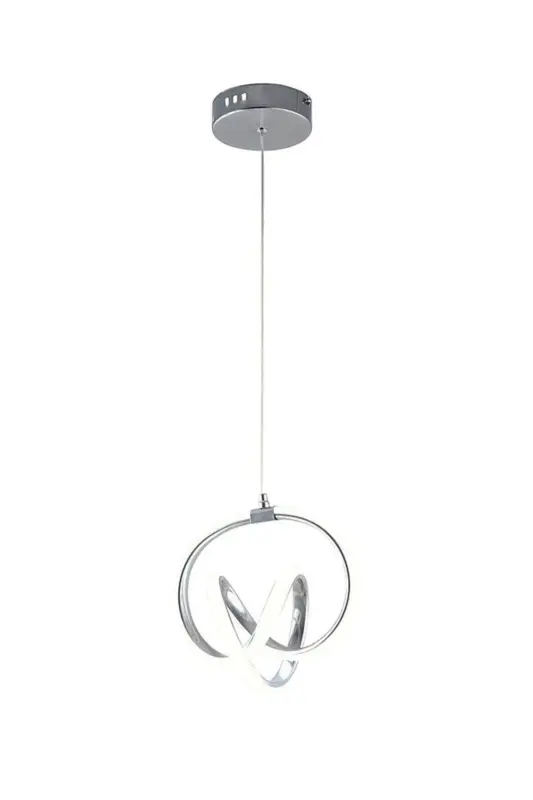 Venita Krom Zamonaviy Osma Led Qandil Oq Yorug'lik Salon Oshxona Xona Xoll Qandil-Kumush1 - 3