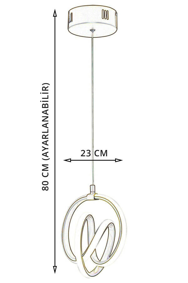 Venita Tutunli Zamonaviy Oshqor LED Lyustralari Oq Nur Yashash Xonasi Oshxona Xona Xoll LED Lyustralari - 3