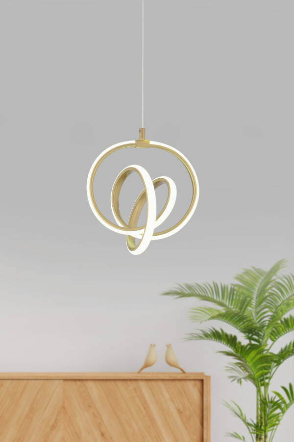 Venita Vintage Modern Pendant Daylight LED Chandelier Living Room Kitchen Room Hall LED Chandelier - 1